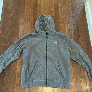 Nike, Gray, Zip Up
